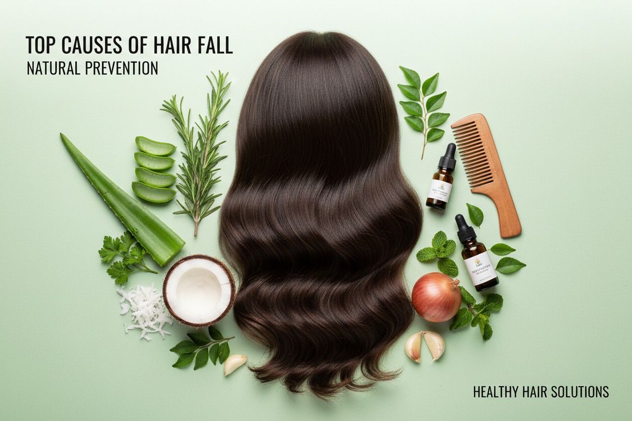 Top Causes of Hair Fall and How to Prevent Them Naturally